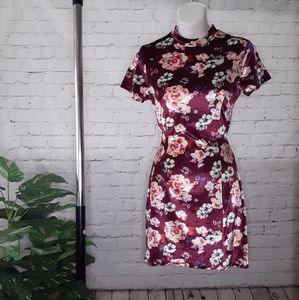 ❗Last one❗Velvet floral back out dress